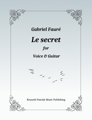 Book cover for Le Secret (for Voice and Guitar)