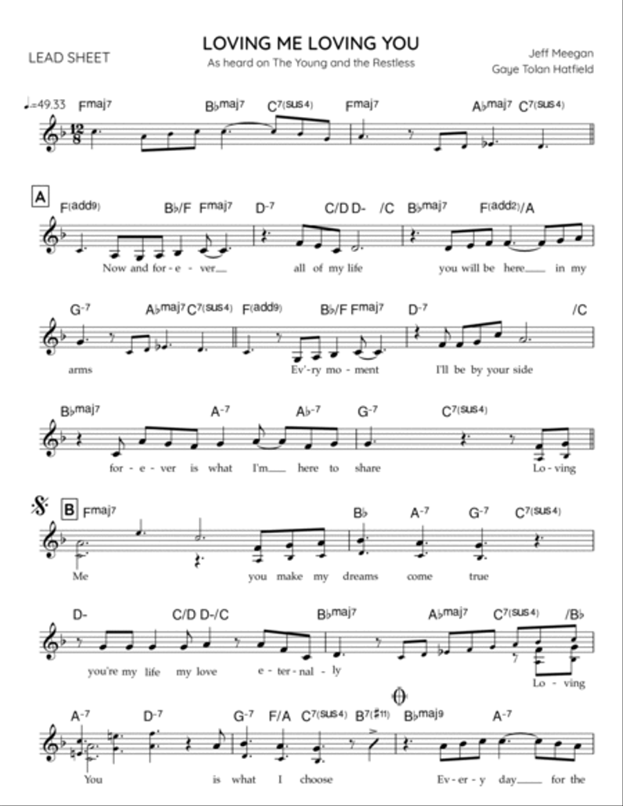 Loving Me Loving You (As heard on The Young and the Restless) Piano scores gallery preview page 3