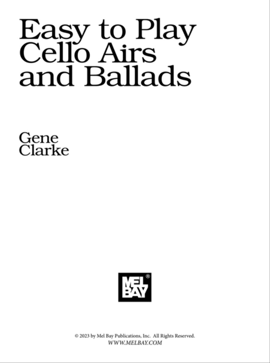 Easy to Play Cello Airs and Ballads School and Community scores gallery preview page 2