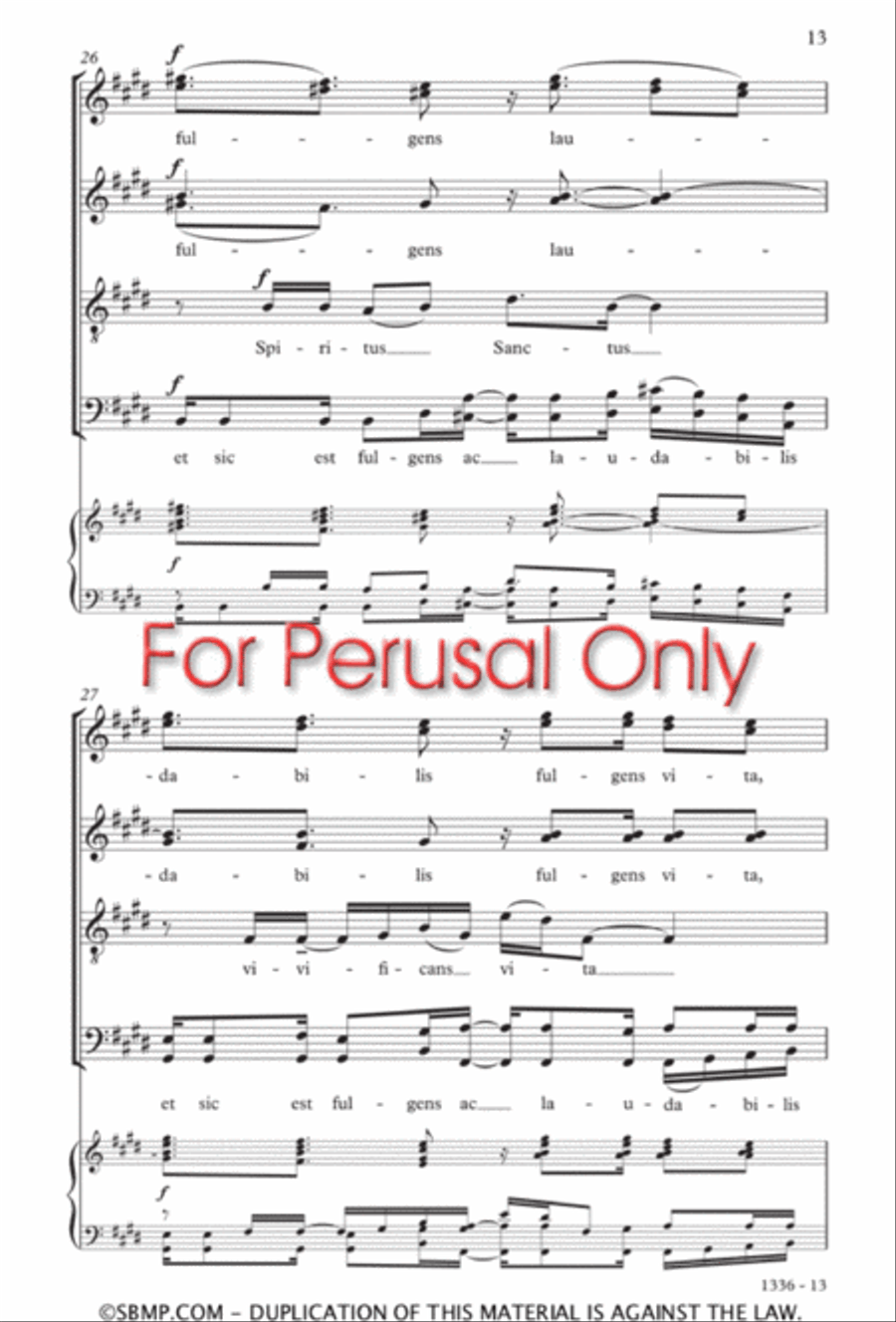 Spiritus Sanctus Divisi scores gallery preview page 12