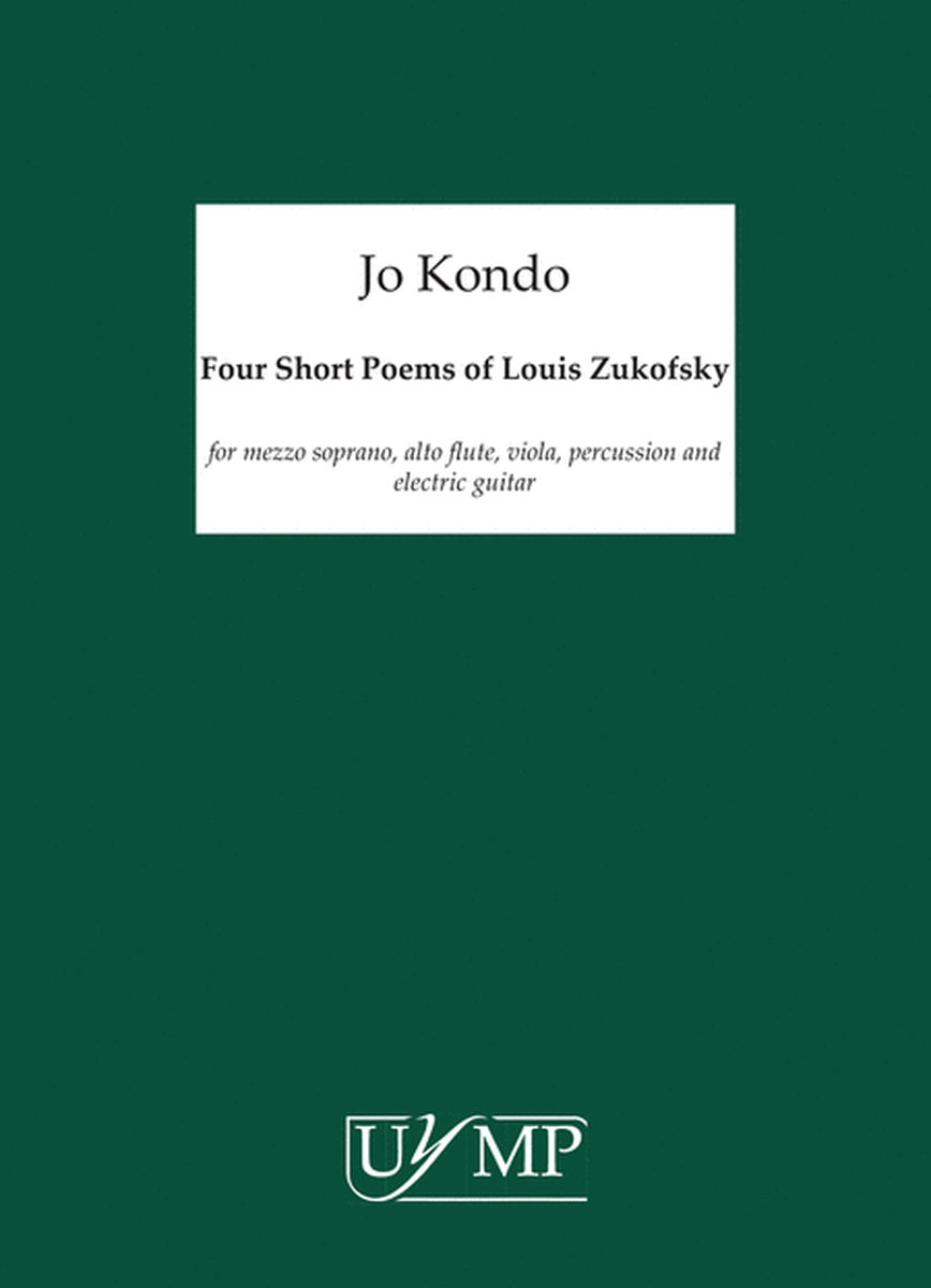 Four Short Poems Of Louis Zukofsky