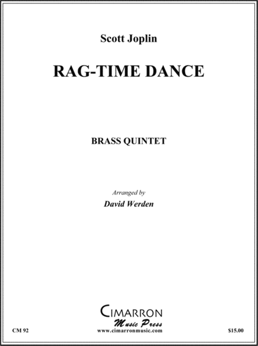 Rag-time Dance Brass Quintet scores gallery preview page 1