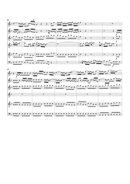 Aria: Wiederstehe durch der Suende from Cantata BWV 54 (arrangement for 6 recorders)