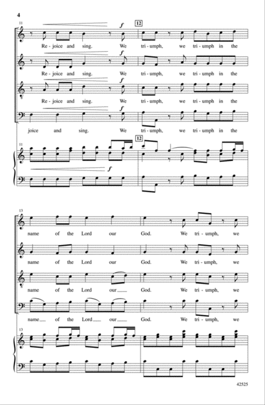 This Is the Day the Lord Has Made 4-Part scores gallery preview page 3