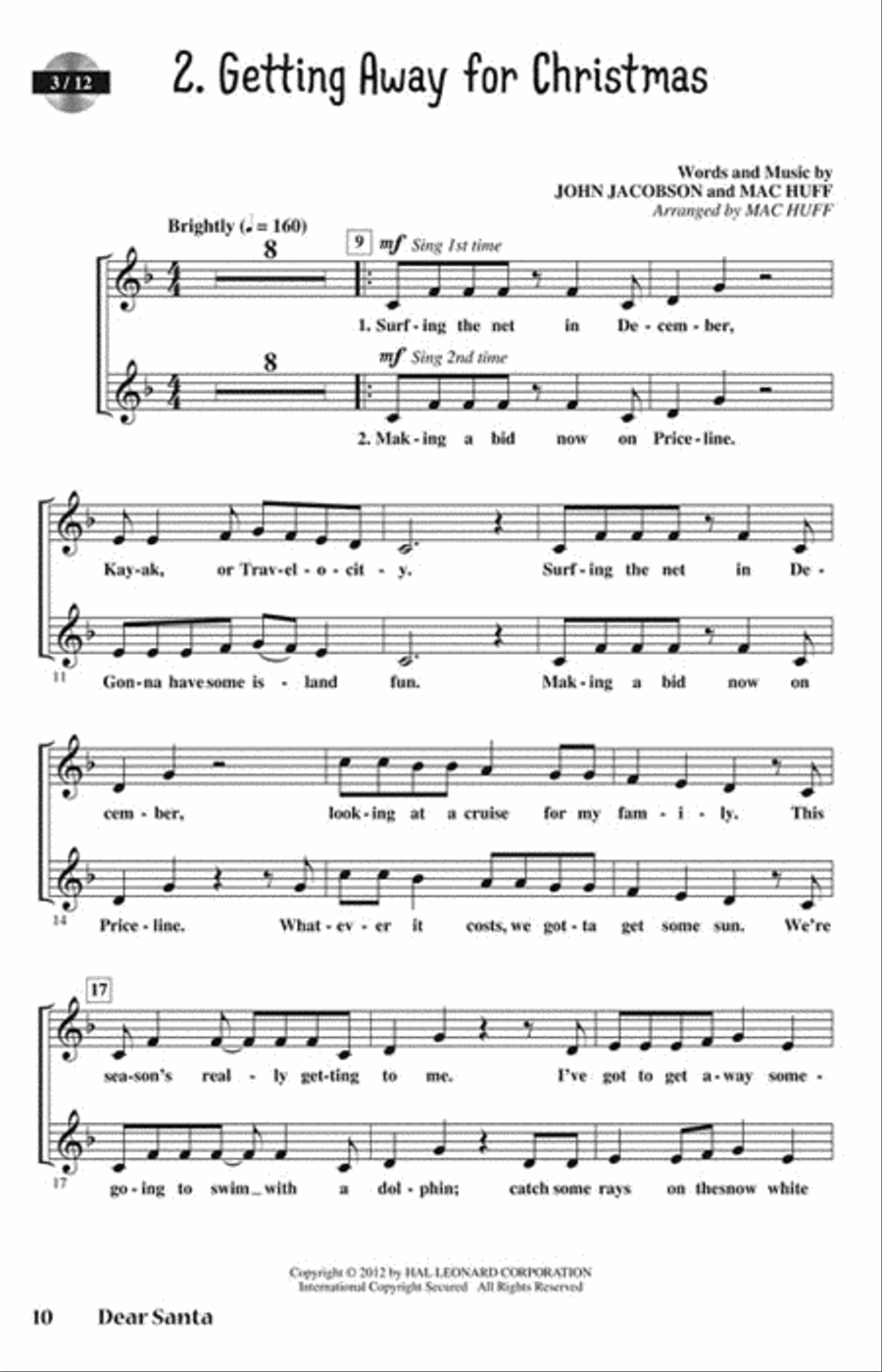 Dear Santa Choir scores gallery preview page 6