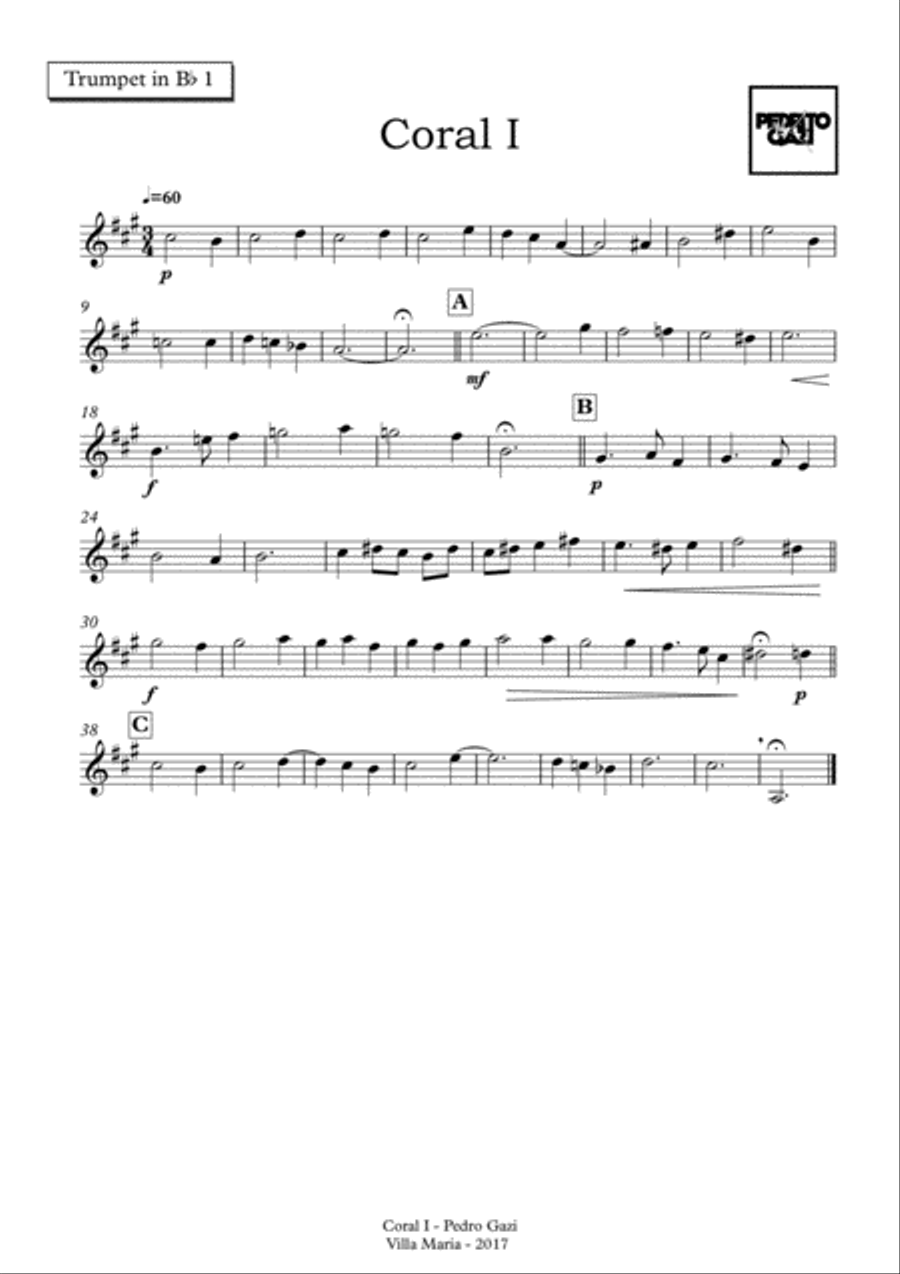 Coral 1 Coral 1 Brass Ensemble scores gallery preview page 3