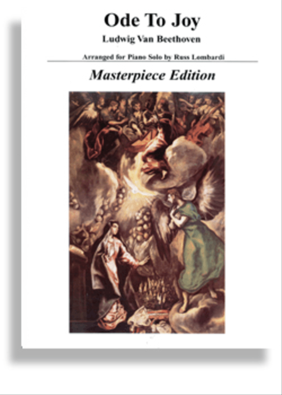 Ode To Joy * New Masterpiece Edition Piano Solo scores gallery preview page 1