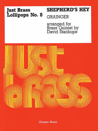 Book cover for Just Brass Lollipops 8 Grainger ShepherdÆs Hey 5 Part