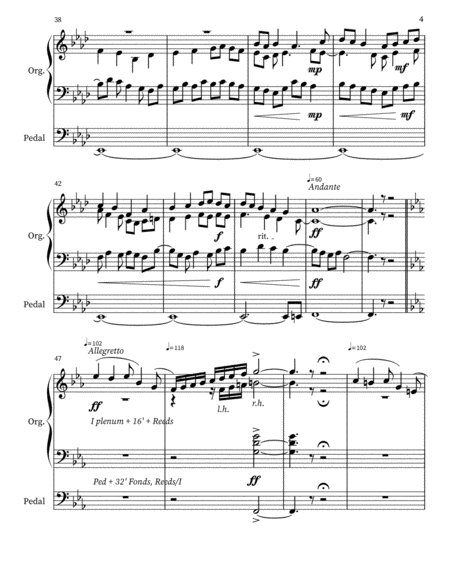 Fantasia & Fugue in Eb Major for Organ Op. 21 image number null