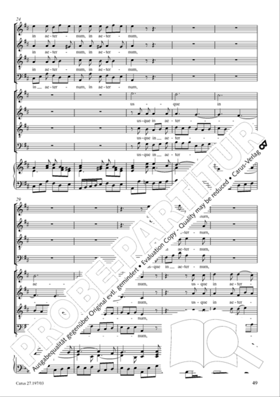 Te Deum in D a due cori SSATB scores gallery preview page 49