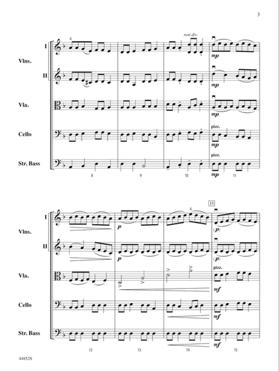 Dreidl Variants: Score Dreidl Variants: Score String Orchestra scores gallery preview page 3