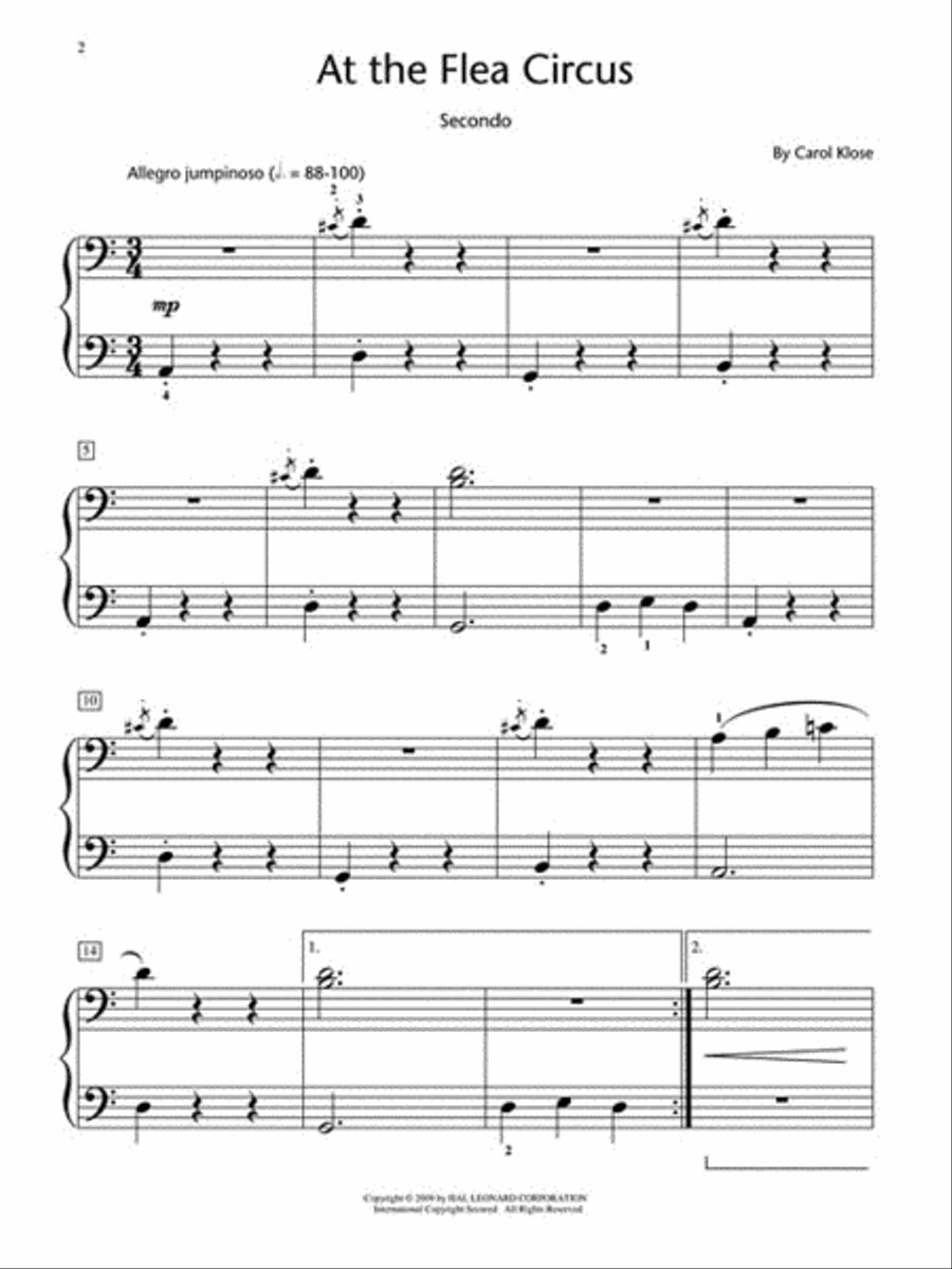 At the Flea Circus Piano Method scores gallery preview page 2