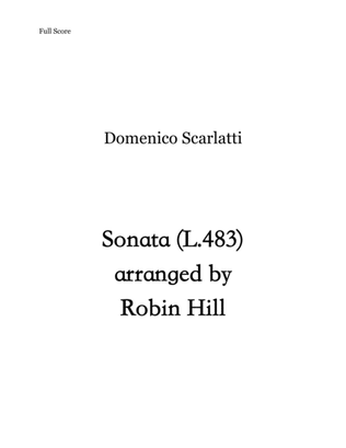 Sonata L.483 for solo guitar