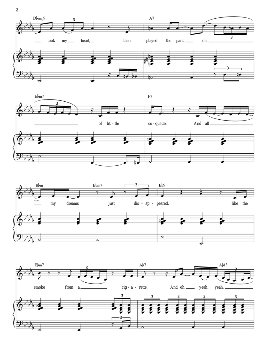 Fool That I Am Voice scores gallery preview page 2