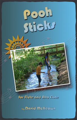 Book cover for Pooh Sticks, for Flute and Alto Flute Duet
