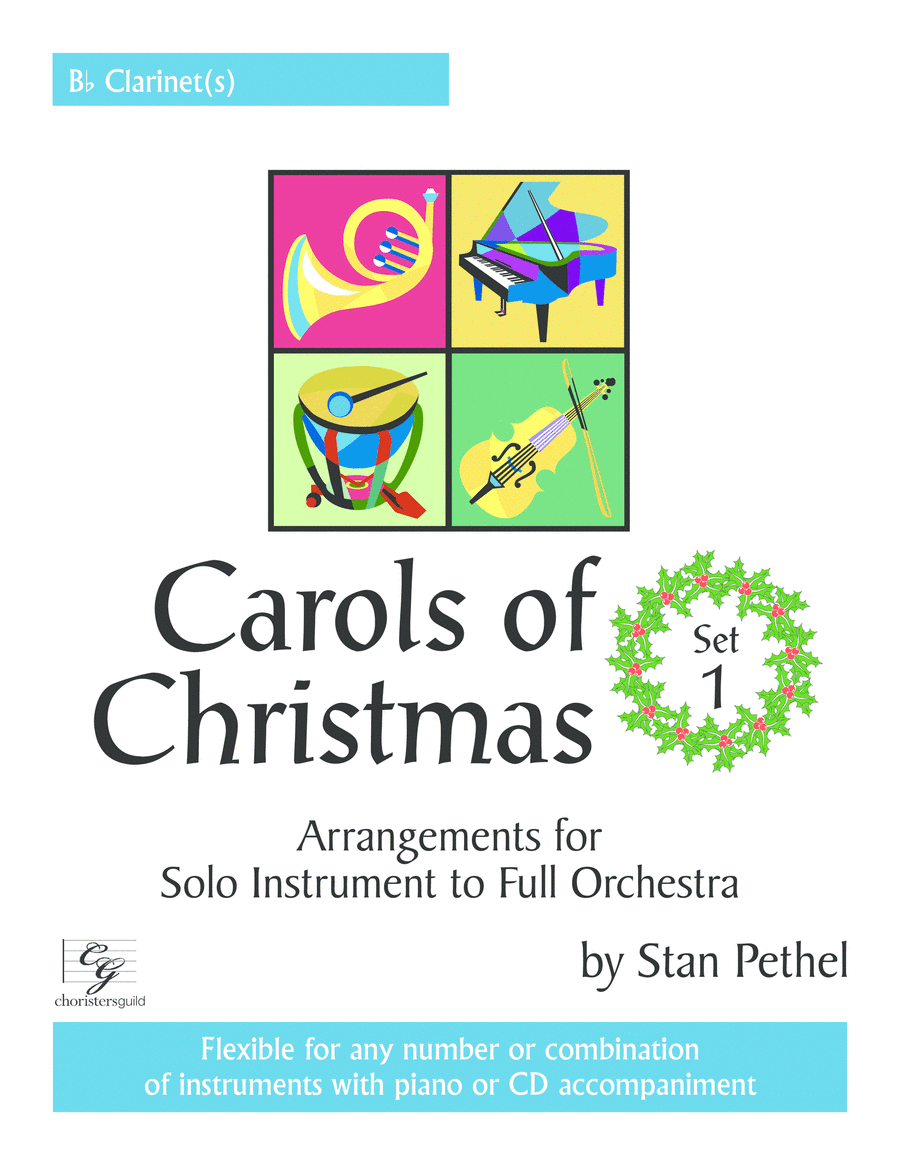 Carols of Christmas, Set 1 - Bb Clarinet B-Flat Clarinet scores gallery preview page 1