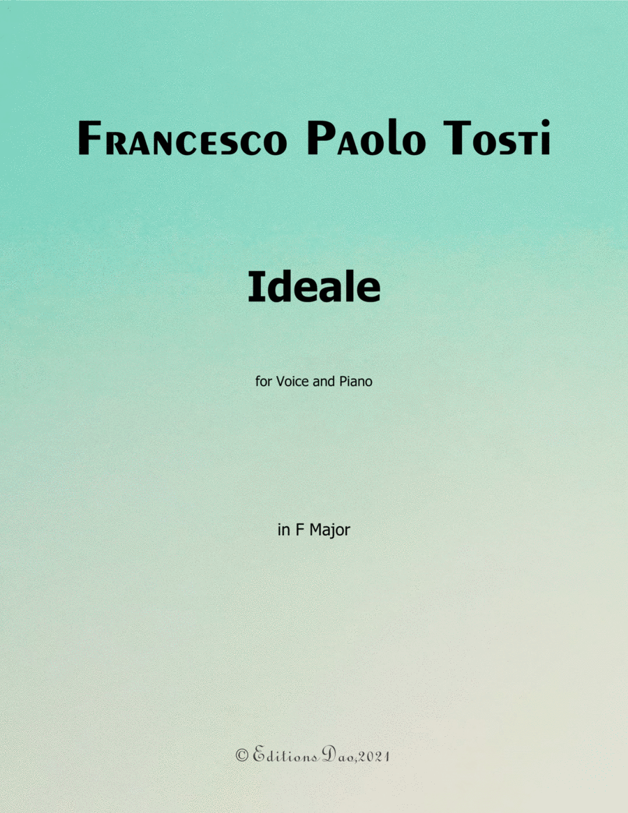 Ideale, by Tosti, in F Major image number null