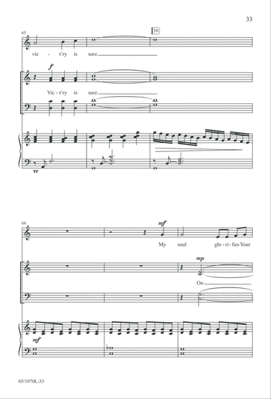 A Great and Mighty Wonder 4-Part scores gallery preview page 34
