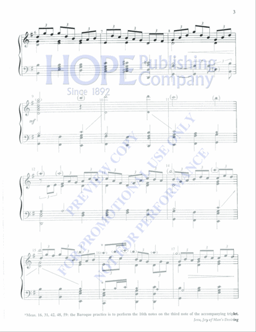 Jesu, Joy of Man's Desiring 5-Octaves scores gallery preview page 3