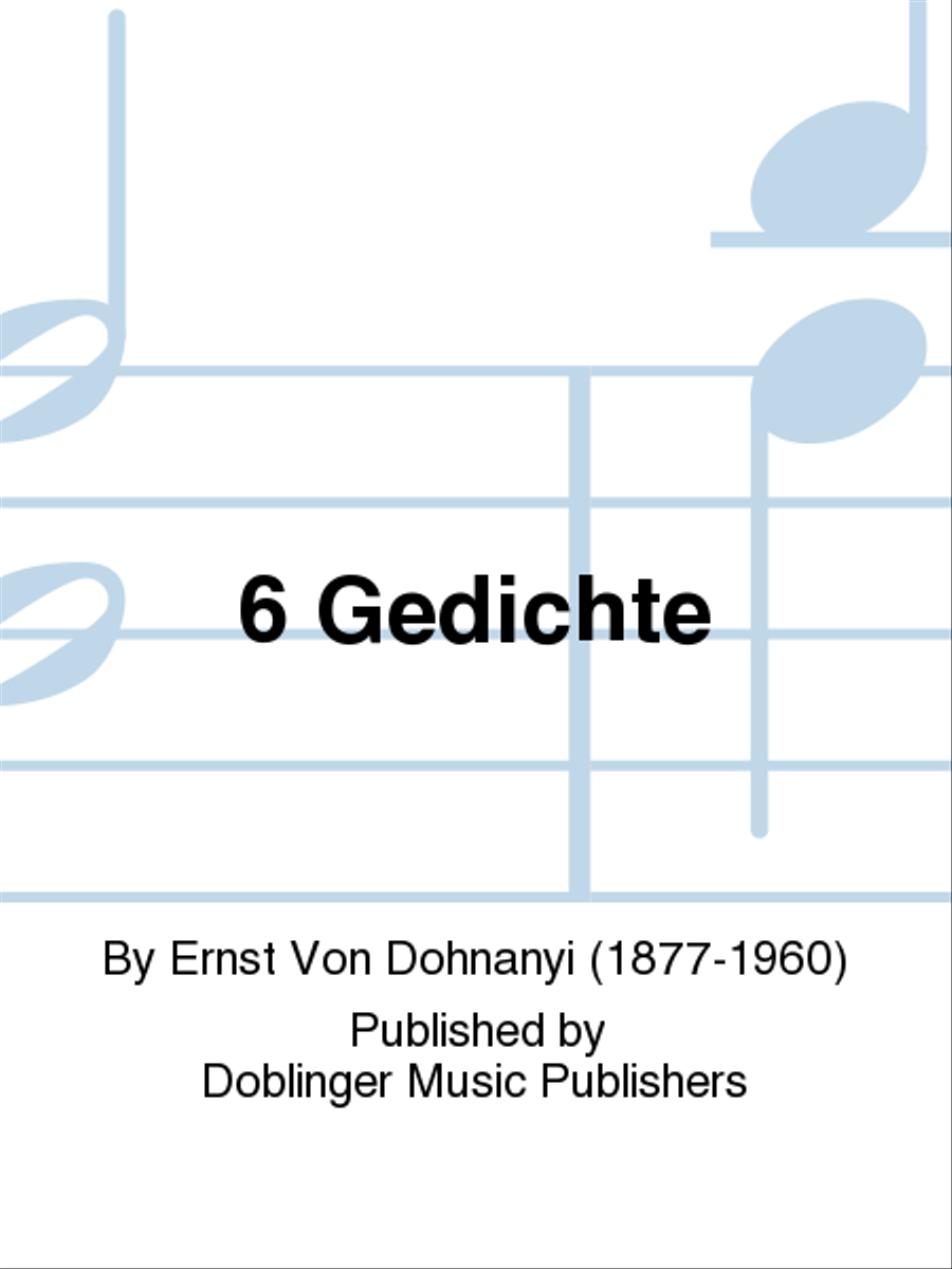 6 Gedichte