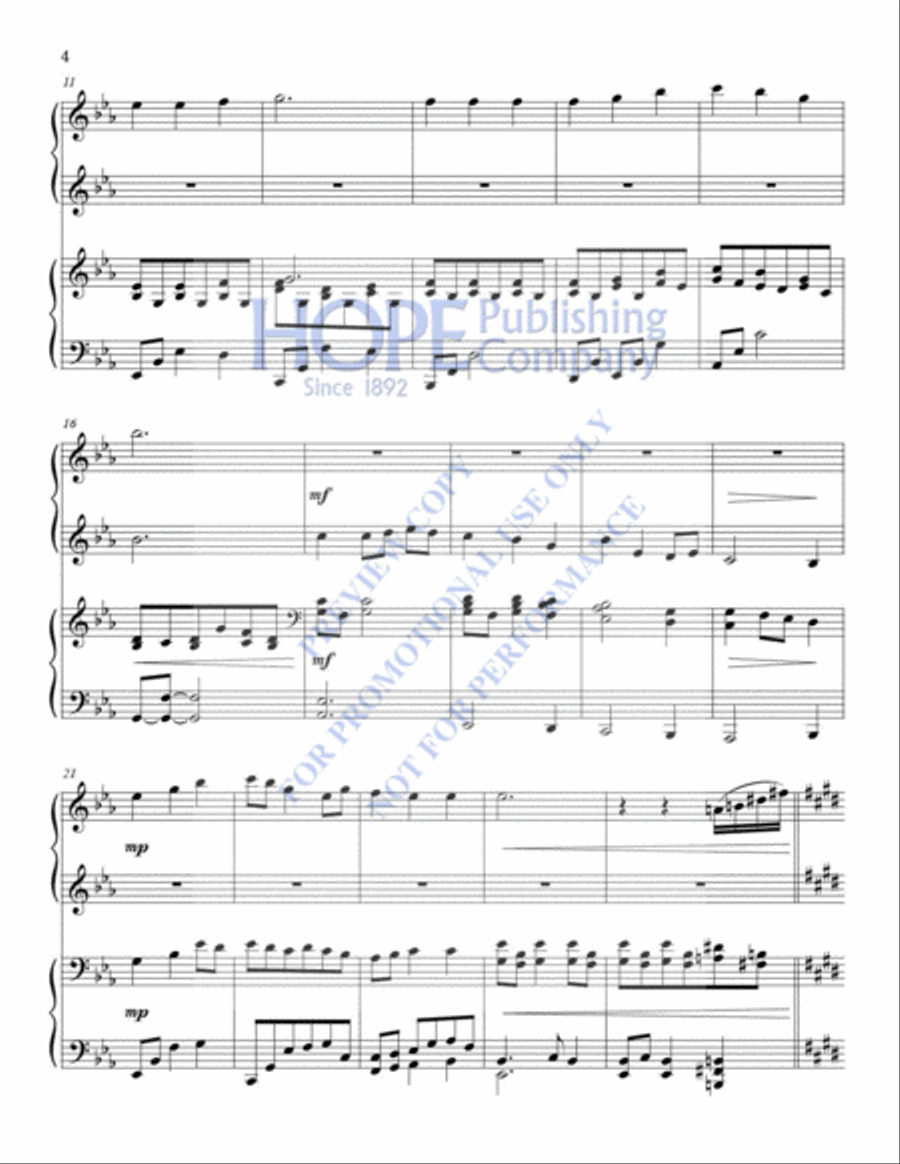 Celtic Hymns for 4-Hand Piano Piano Accompaniment scores gallery preview page 9