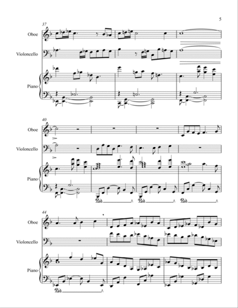 Symbiosis for Oboe and Cello Small Ensemble scores gallery preview page 6