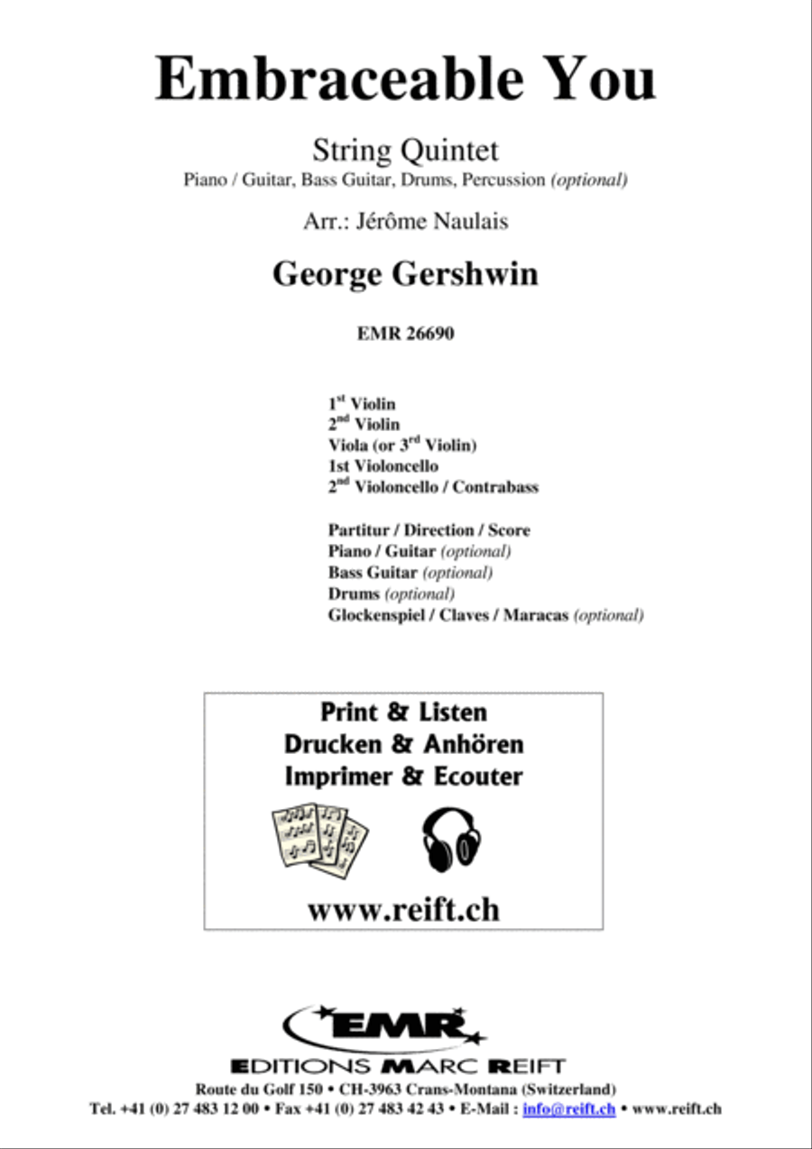 Embraceable You String Quintet scores gallery preview page 2