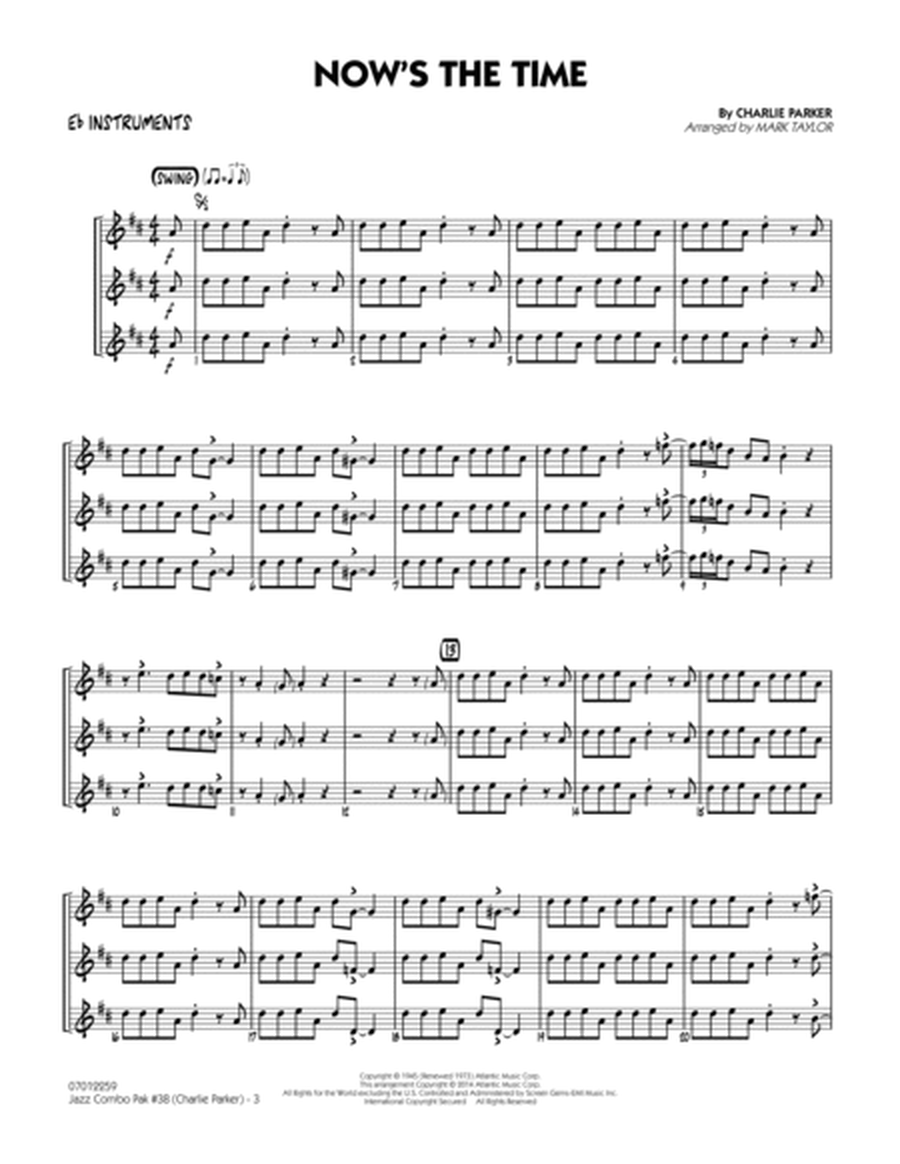 Jazz Combo Pak #38 (Charlie Parker) - Eb Instruments