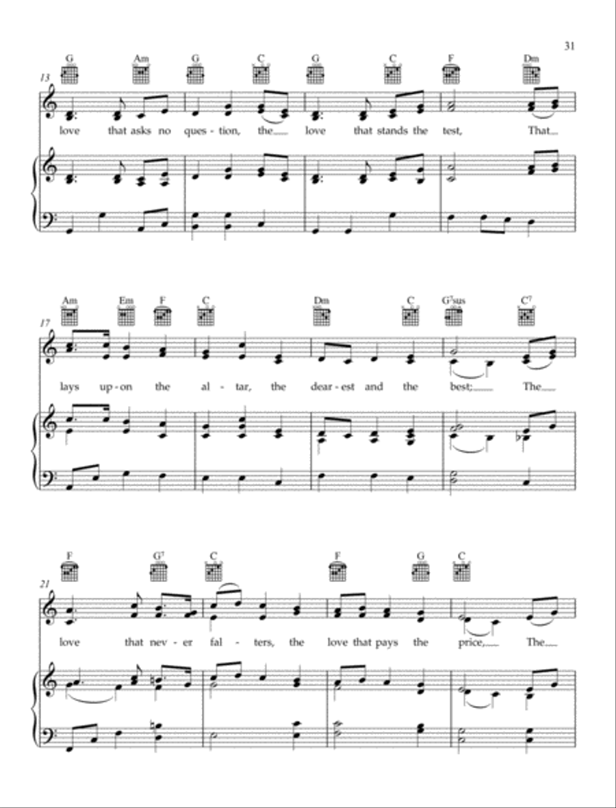 I Vow to Thee, My Country Piano, Vocal, Guitar scores gallery preview page 2