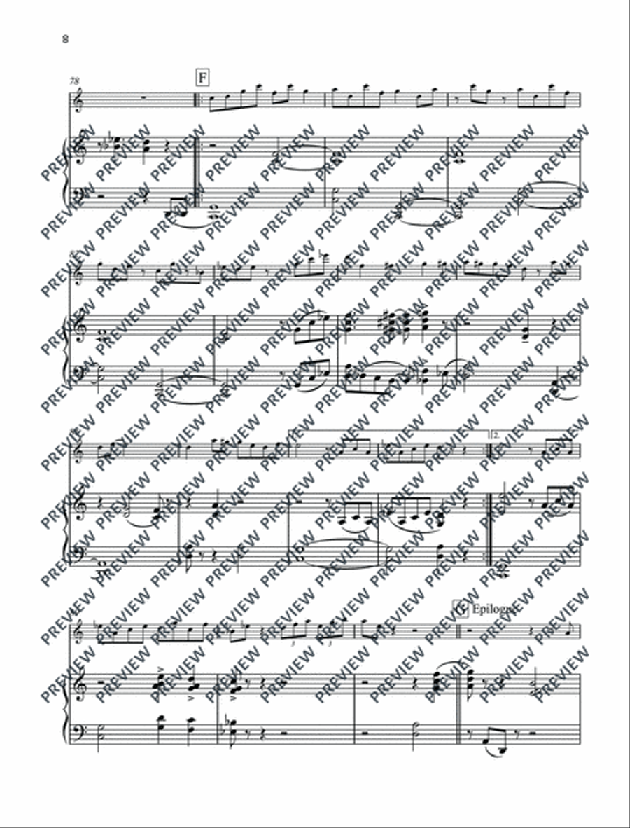 Children at Play Flute scores gallery preview page 9