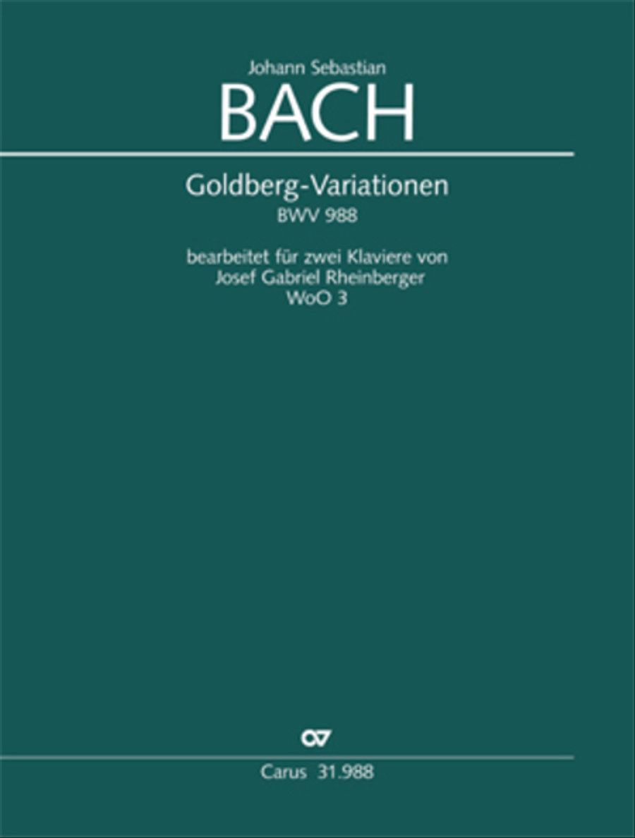 Aria with 30 variations (Aria mit 30 Veranderungen) Voice Solo scores gallery preview page 1