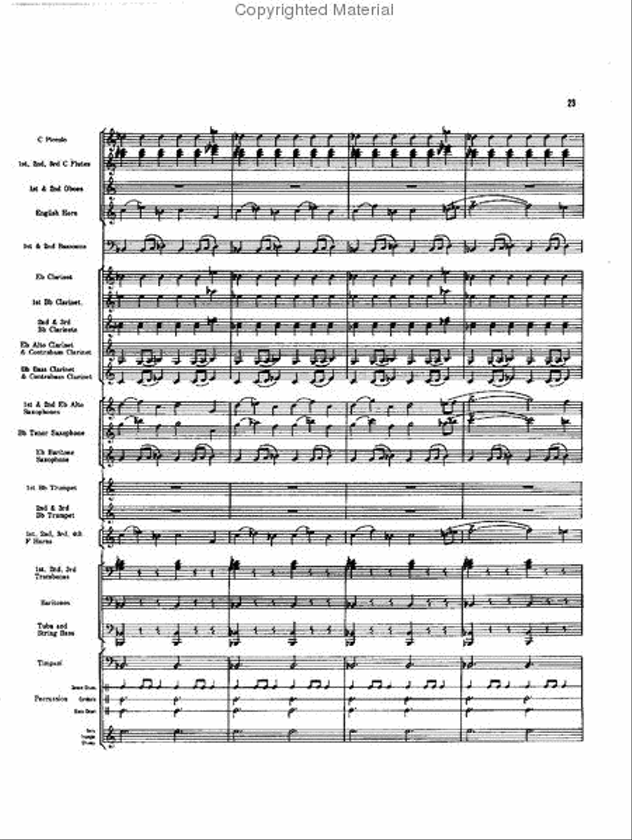 Caccia and Chorale Concert Band scores gallery preview page 22