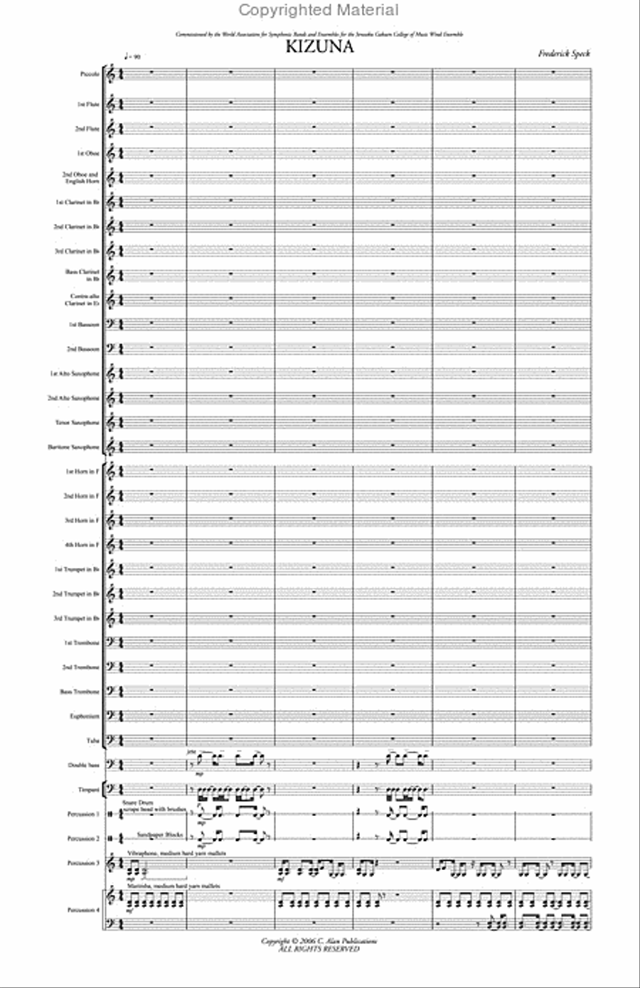 Kizuna Concert Band scores gallery preview page 2
