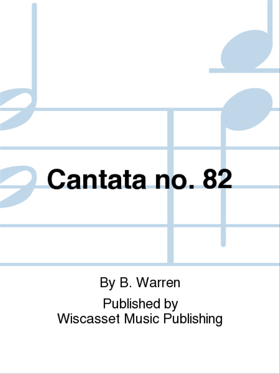 Cantata no. 82 Clarinet scores gallery preview page 1