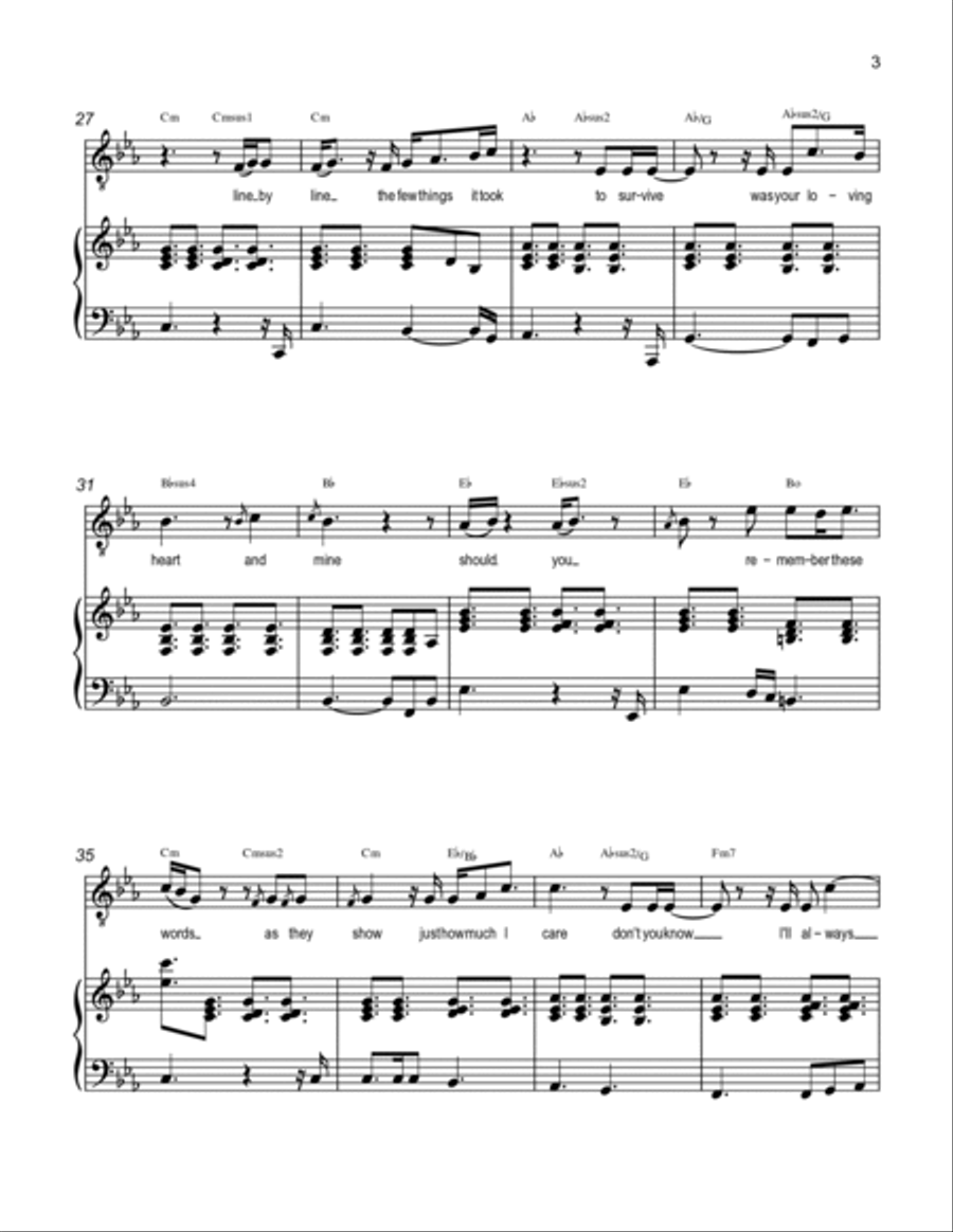 I'll Always Be There Voice scores gallery preview page 3