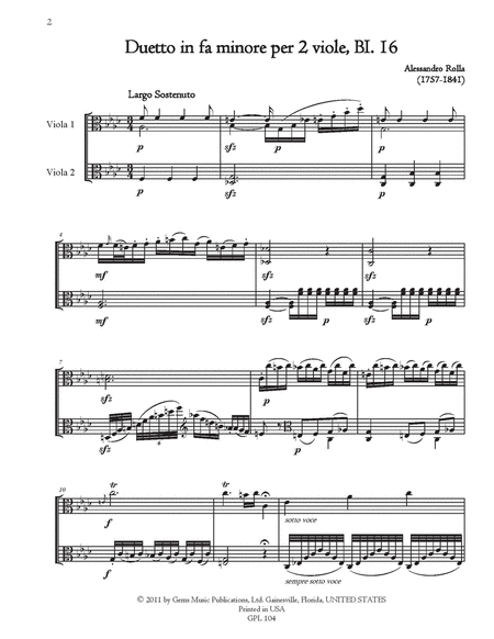 22 Viola Duets, BI. 1-22 Volume 3 (BI. 16-22)
