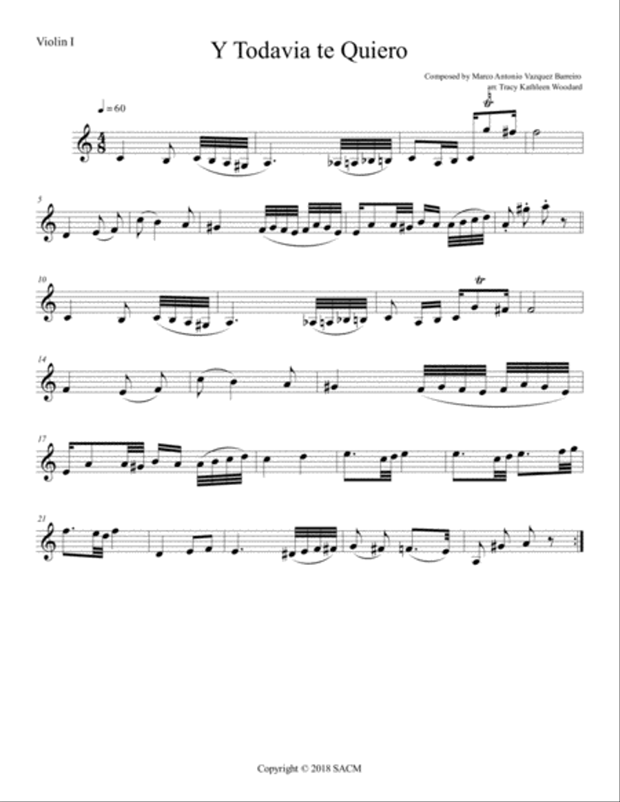 Y Todavia te Quiero string quartet String Quartet scores gallery preview page 3