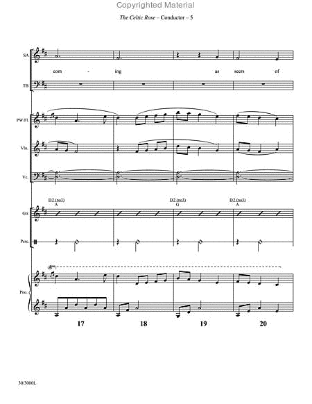 The Celtic Rose - Instrumental Ensemble Score and Parts