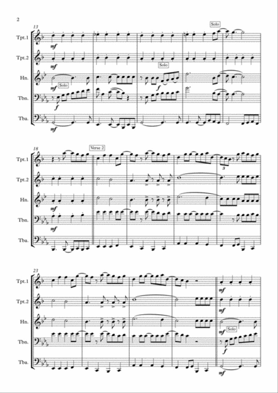 Wouldn't It Be Nice Horn scores gallery preview page 2