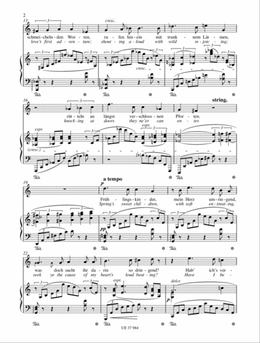 Two Lieder - Med. Voice Two Lieder - Med. Voice Medium Voice scores gallery preview page 3