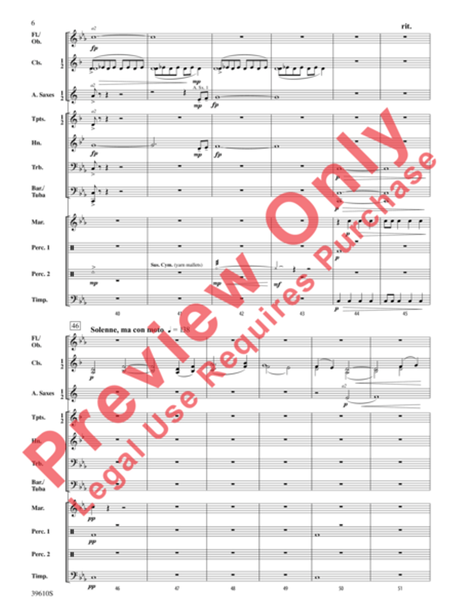 Hercules vs. the Hydra Concert Band scores gallery preview page 8