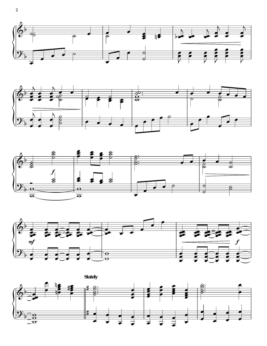 For All The Saints Piano Solo scores gallery preview page 2