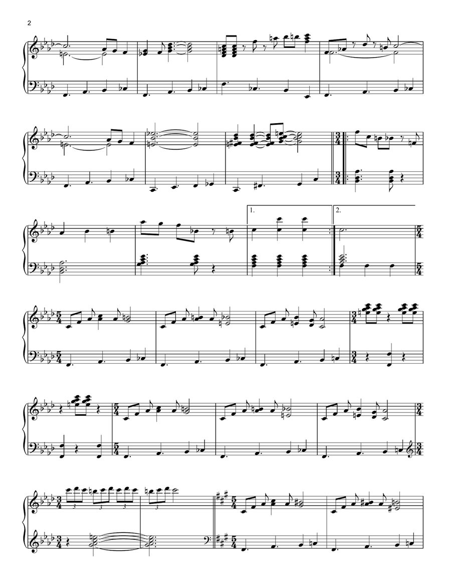 Incredits 2 (from Incredibles 2) Piano Solo scores gallery preview page 2