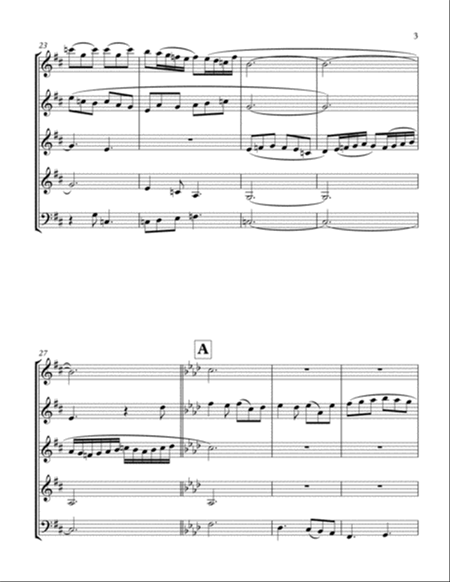 August Air August Air Woodwind Quintet scores gallery preview page 4