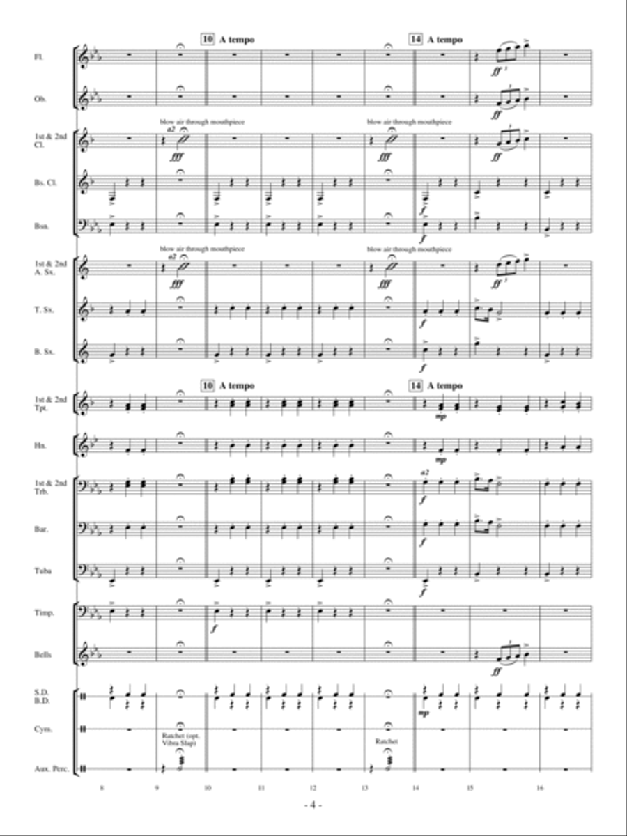 A Crazy, Mixed-Up Opera Concert Band scores gallery preview page 3