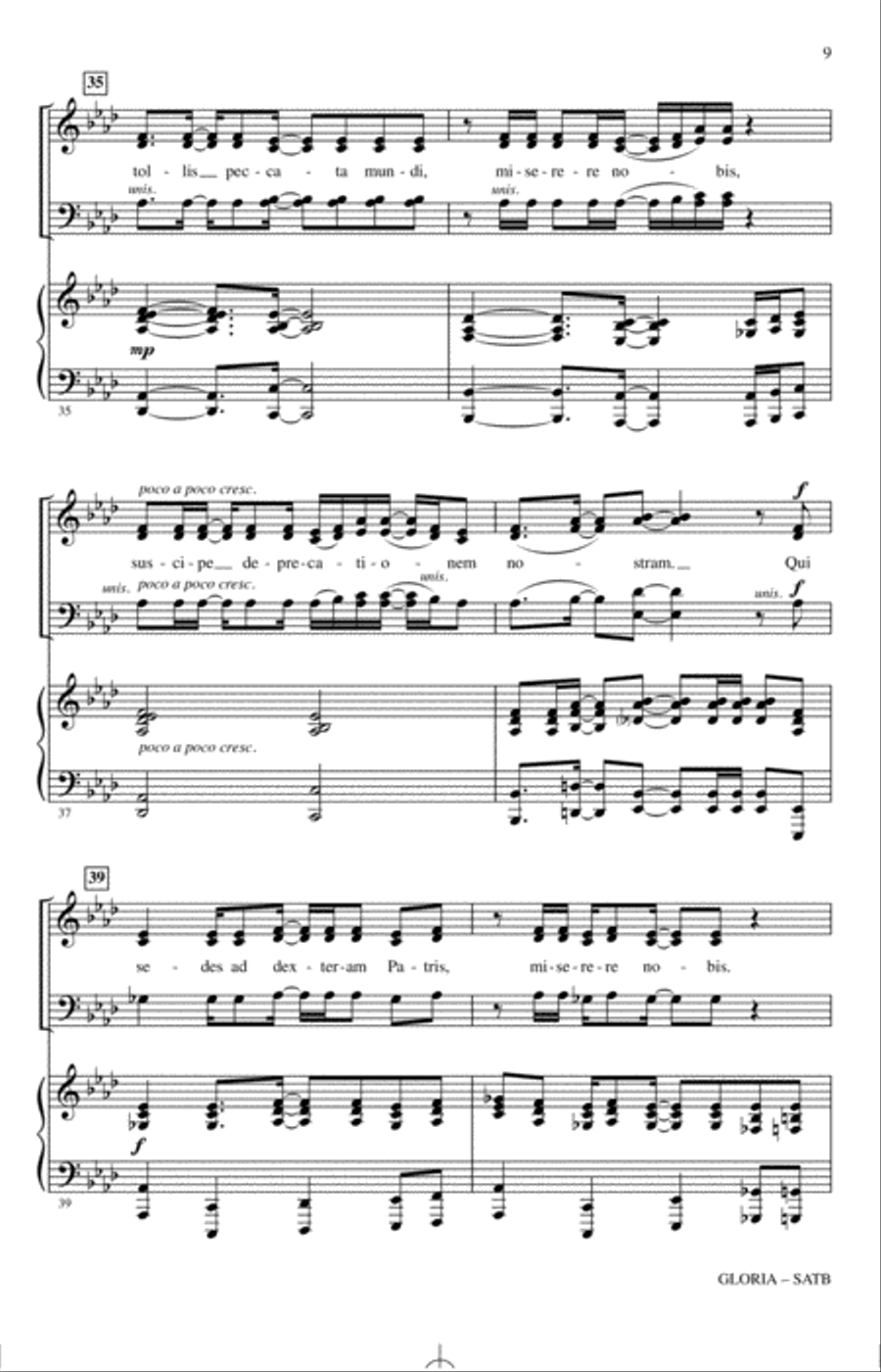 Gloria Gloria 4-Part scores gallery preview page 7