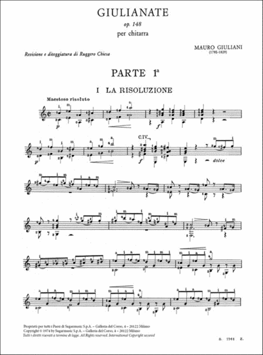 Giulianate Sc 148 Per Chitarra (30) Classical Guitar scores gallery preview page 2