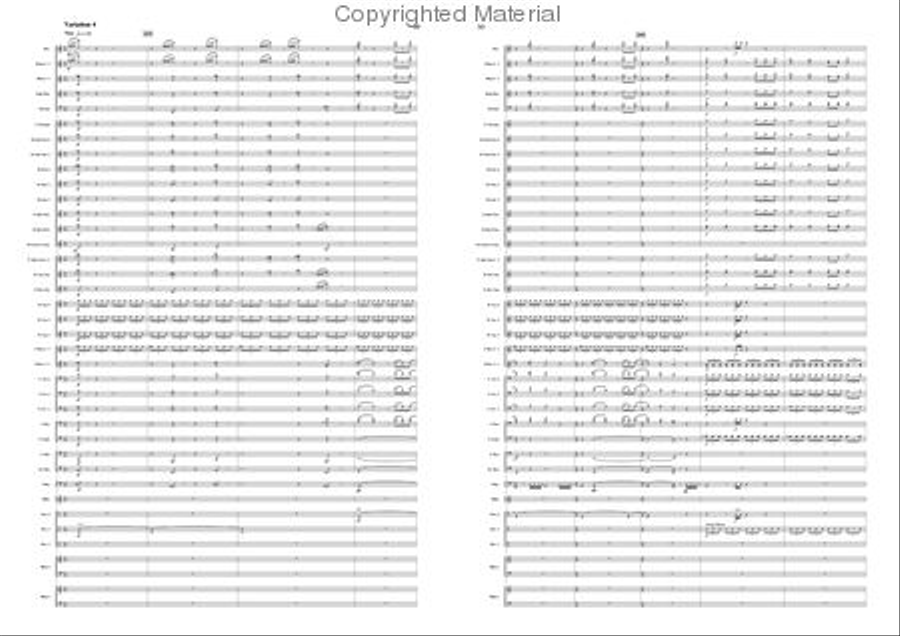 Variations on a Pentatonic Theme Concert Band scores gallery preview page 25