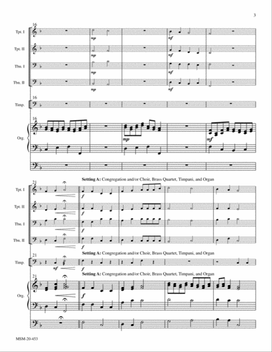 Come, You Faithful, Raise the Strain Choir scores gallery preview page 3
