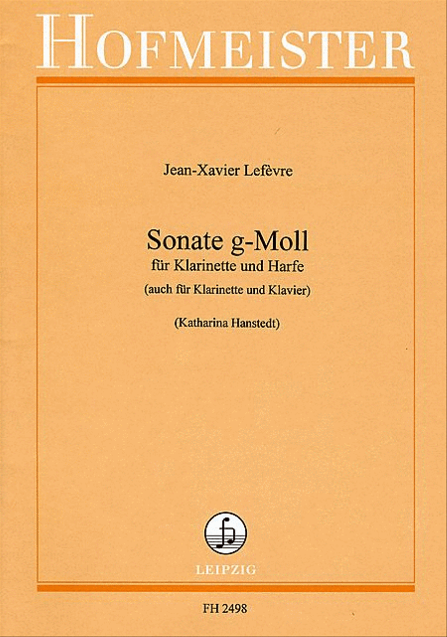 Sonate g-Moll Clarinet Solo scores gallery preview page 1